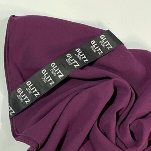 EGGPLANT HEAVY CHIFFON