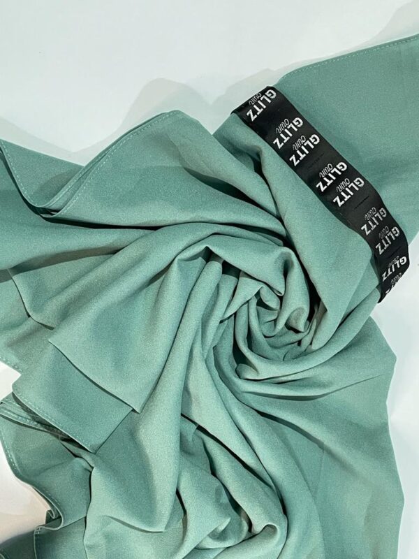 LIGHT SEAGREEN HEAVY CHIFFON